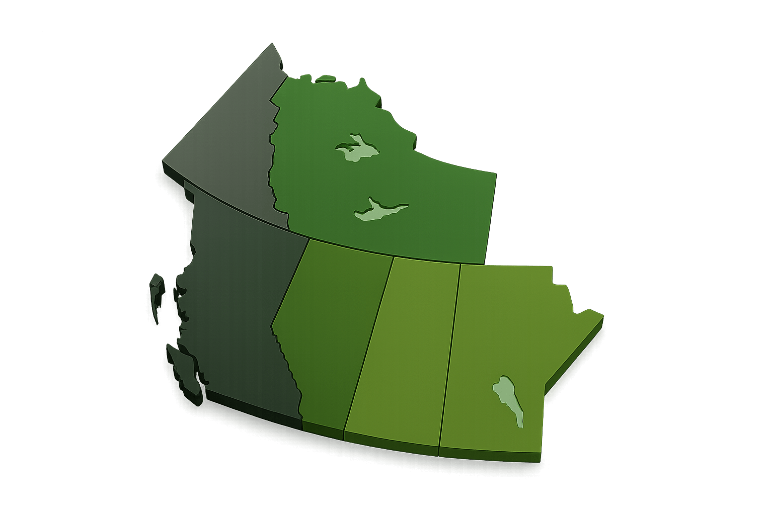 N2X Service Area — Western Canada